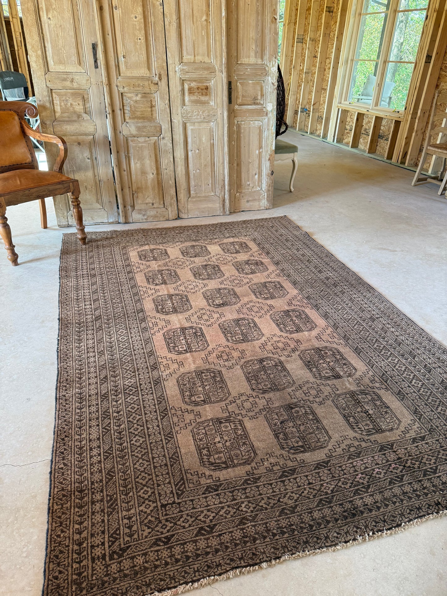 Vintage Elephant Footprint Rug